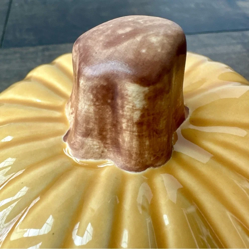 Williams Sonoma Harvest Pumpkin Individual Soup Bowl with matching Lid